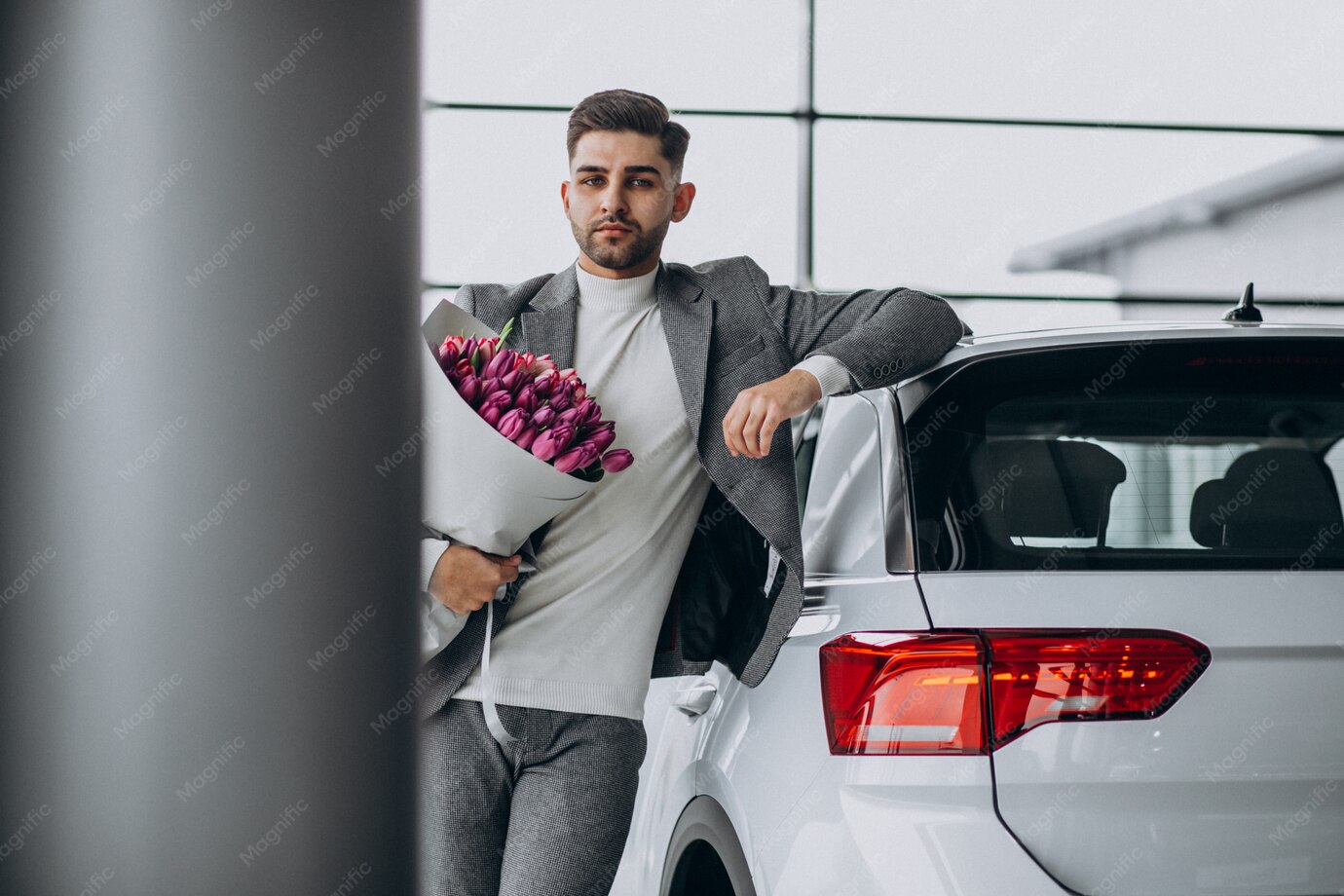 SUV premium branco, modelo ilustrativo da categoria